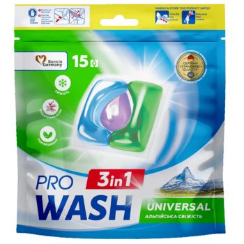   PRO WASH "Alpine Freshness" univerzal kapszula  (doypack) 15db