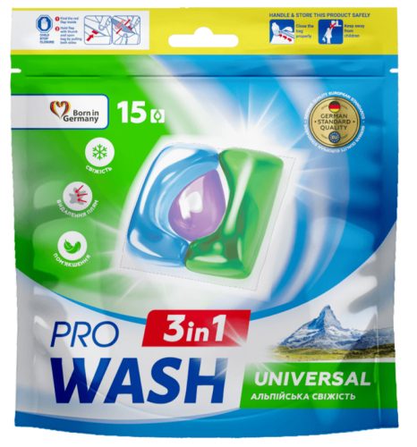 PRO WASH "Alpine Freshness" kapszula  (doypack) 15db