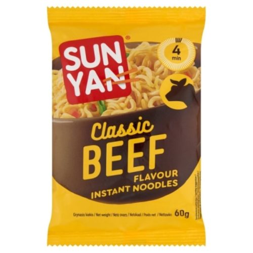 SunYan Classic instant tészta marha 60g