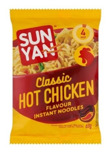 SunYan Classic instant tészta csípős csirke 60g