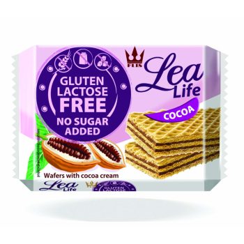   LEA LIFE  - Kakaós ostyaszelet hozzáadott cukor-, glutén-, laktóz mentes 95g