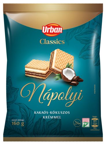 URBAN CLASSICS kakaós-kókuszos nápolyi 160g