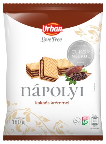 URBAN Love free kakaós nápolyi 180g HCN