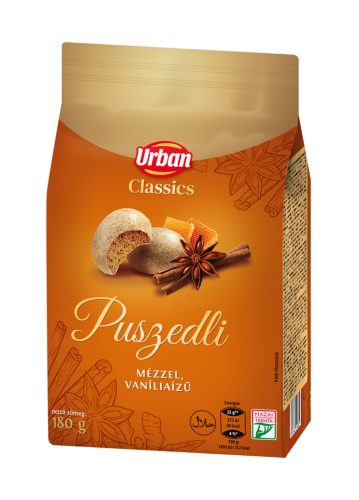 URBAN CLASSICS vanília ízű, mézes jellegű puszedli 180g