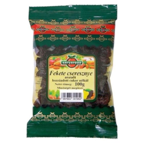 Naturfood Aszalt fekete cseresznye 100g