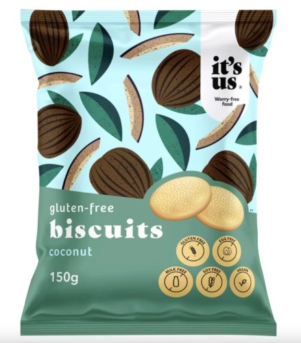 it's us gluténmentes Kókuszos omlós keksz 150g