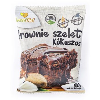 Love Diet Brownie Kókuszos 30g /GM és laktózmentes/