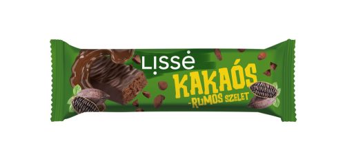LISSÉ Szelet Kakaós-Rumos Étcsokoládéval mártva 31g