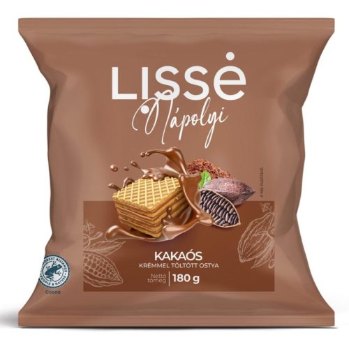 Lissé Töltött Ostya Kakaós 180g