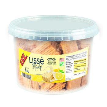 Lissé Citrom ízű krémmel töltött ostya 1 kg (vödrös)