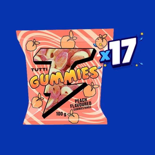 Tutti Gummies Peach Rings100gr