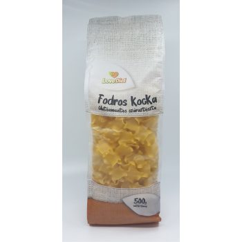 Love Diet Fodros kocka gluténmentes száraztészta 500g