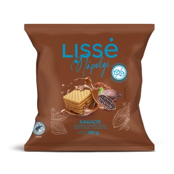   Lissé HCN Töltött Ostya Kakaós 180g (Hozzáadott cukrot nem tartalmaz!)