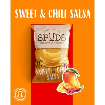 Spuds sweet&chili salsa chips 65g 10db/karton