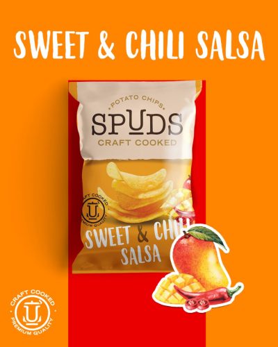 Spuds sweet&chili salsa chips 65g 10db/karton