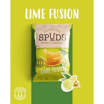   Spuds "Lime fusion" lime-gyömbér ízű burgonyachips 105g