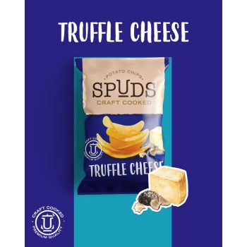 Spuds truffle cheese chips 65g 10db/karton (2027.01.11.)