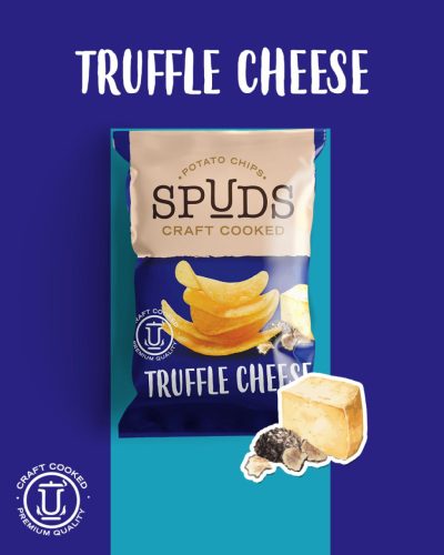 Spuds truffle cheese chips 65g 10db/karton (2027.01.11.)