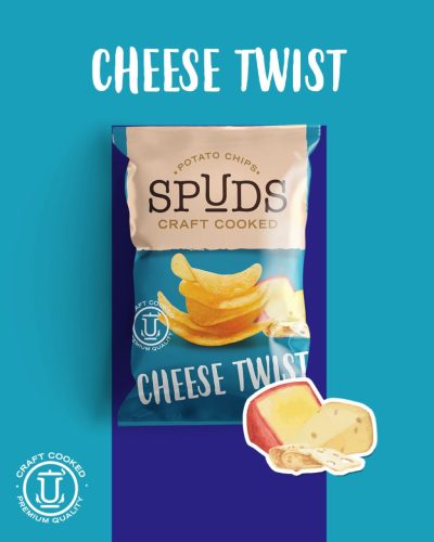 Spuds "Cheese twist" sajtos ízű burgonyachips 105g
