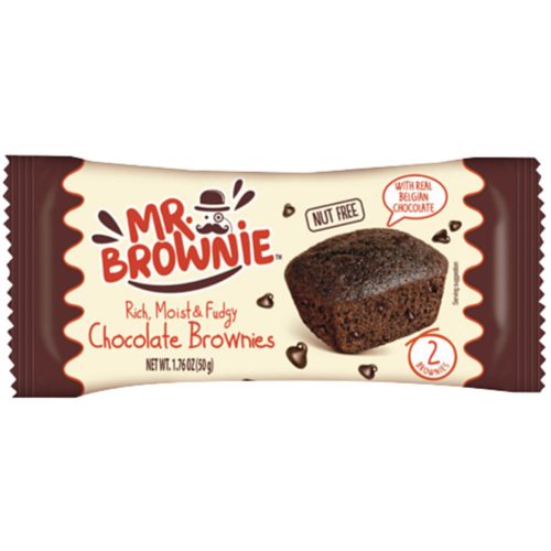 Mr. Brownie 50g Csokoládé darabos (2*25g)