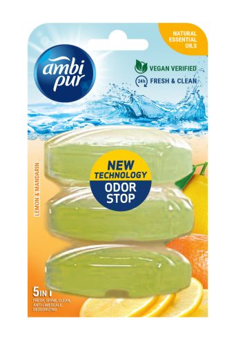 Ambipur wc gél utántöltő 3x55ml lemon&mandarin