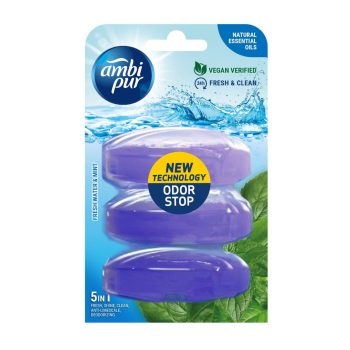 Ambipur wc gél utántöltő 3x55ml water & mint