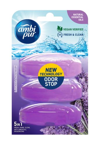 Ambipur wc gél utántöltő 3x55ml laven & rose