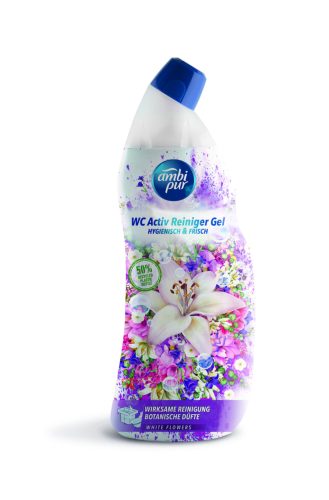 Ambipur wc gél 750 ml white flowers
