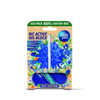 Ambipur aktív wc gél block 45g blossom