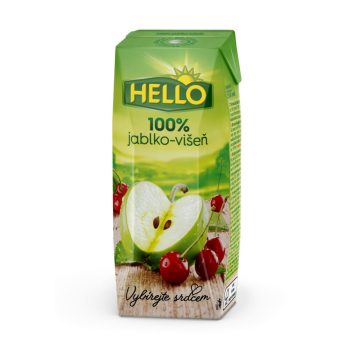 Hello 100%Alma-Meggy (szívószálas) 250ml