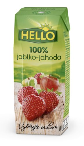 Hello 100%Alma-Eper (szívószálas) 250 ml