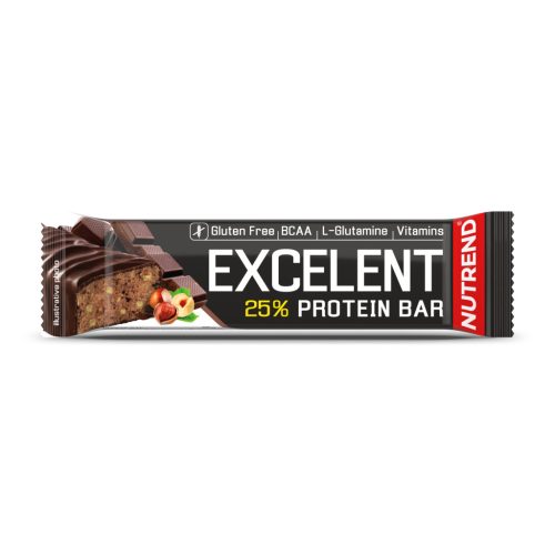 NUTREND EXC. Fehérjeszelet csoki-mogyoró  85g