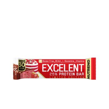 NUTREND EXC. Fehérjeszelet epertorta 85g