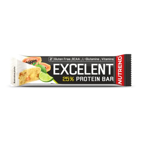 NUTREND EXC. Fehérjeszelet lime-papaya  85g