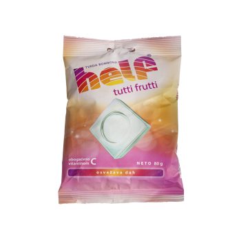 HELF Keménycukorka Tutti frutti 80g