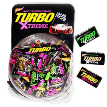   Turbó Rágó vegyes gyümölcs ízű rágógumi gyűjthető képekkel 4,5g (300db/doboz)