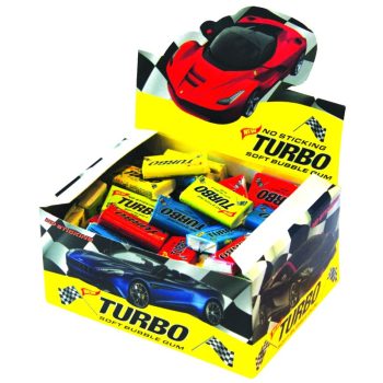   Turbó Rágó vegyes gyümölcs ízű rágógumi gyűjthető képekkel 4,5g (100db/doboz)