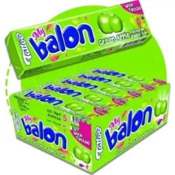 My Balon zöldalma ízű rágógumi tetoválóval  18g