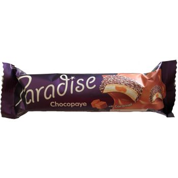   Paradise Chocopaye Karamell kakaós és kókuszos bevonatú keksz habcukor töltelékkel 57g