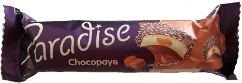 Paradise Chocopaye Karamell kakaós és kókuszos bevonatú keksz habcukor töltelékkel 57g