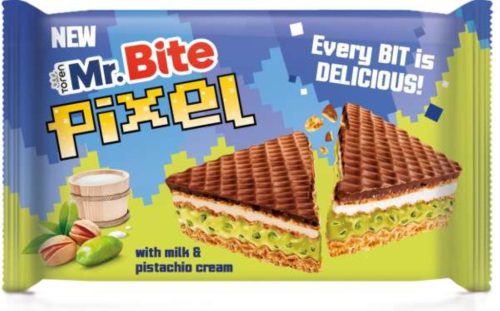 Mr. Bite PIXEL Pisztáciás ostyás csoki szelet 28 gr